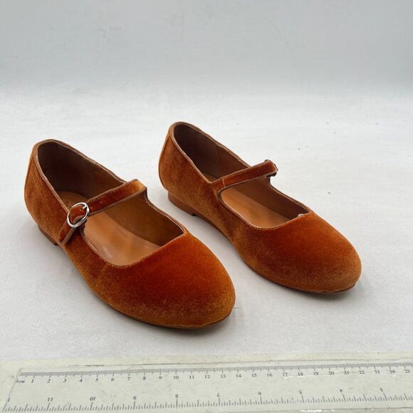 Pazzion Goldenrod Round Toe Mary Janes Comfortable Strap Buckled Ballet Flats - Picture 4 of 8